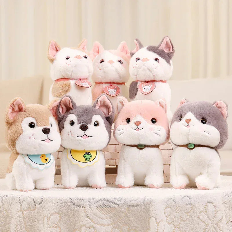 Creative Cute Simulation Cat Fighting Dog Doll Toys - Viexta