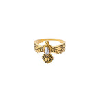 inlaid-zircon-blackened-eagle-ring - Viexta