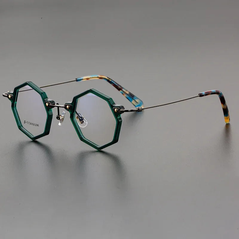 retro-ultra-light-titanium-polygon-glasses - Viexta