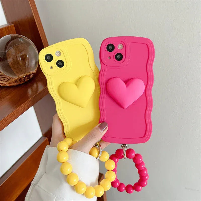 Wavy Edge Silicone Three-dimensional iPhone Case - Viexta