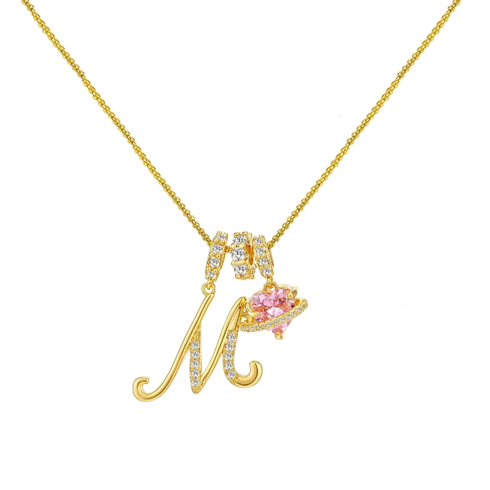 Dopamine 26 English Letter Necklace - Viexta