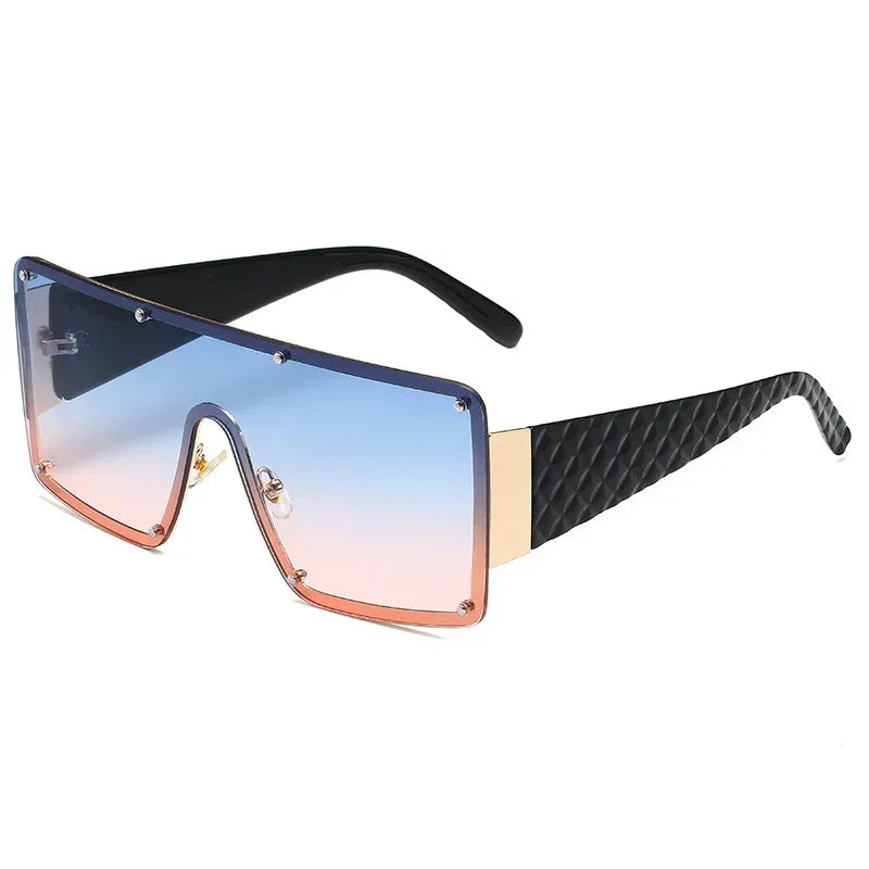 Women's Square Personality Large Frame Sunglasses - Viexta