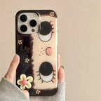 Cute Cartoon Adorable Eyes iPhone Case - Viexta