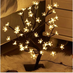 Led Copper Wire Tree Light