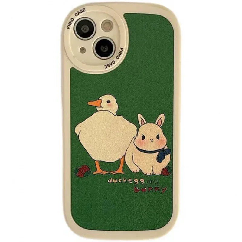 Cartoon Rabbit Anti Fall iPhone case - Viexta