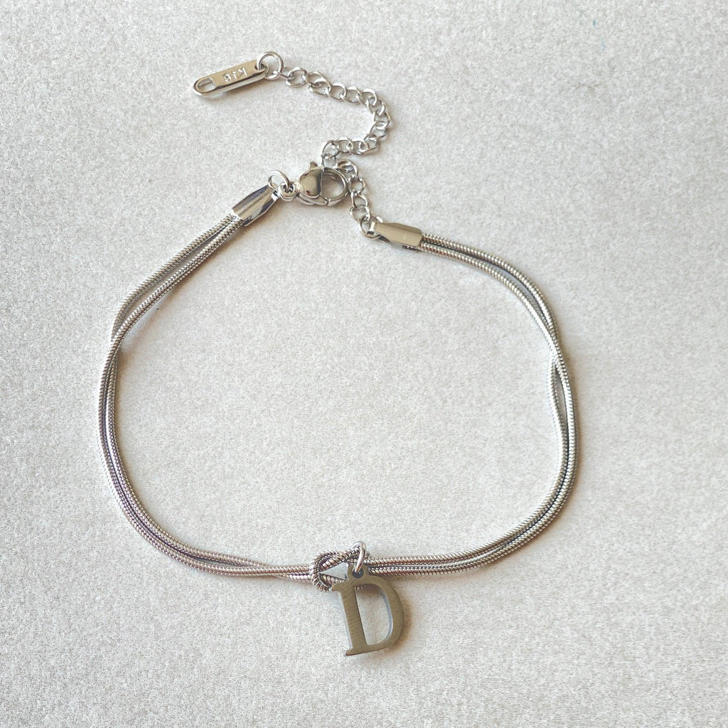 stainless-steel-26-letter-pendant-bracelet - Viexta