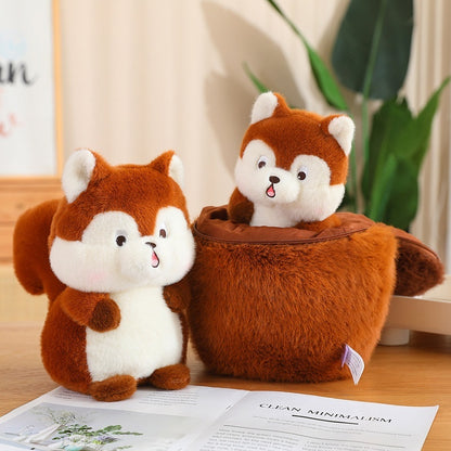 Acorn Squirrel Plush Toy