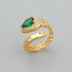 Spring Type Snake Bone Bracelet Ring Suit - Viexta