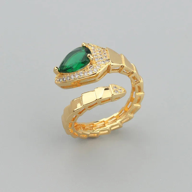 Spring Type Snake Bone Bracelet Ring Suit - Viexta