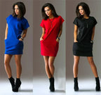 Casual Short Sleeve Dress - Viexta