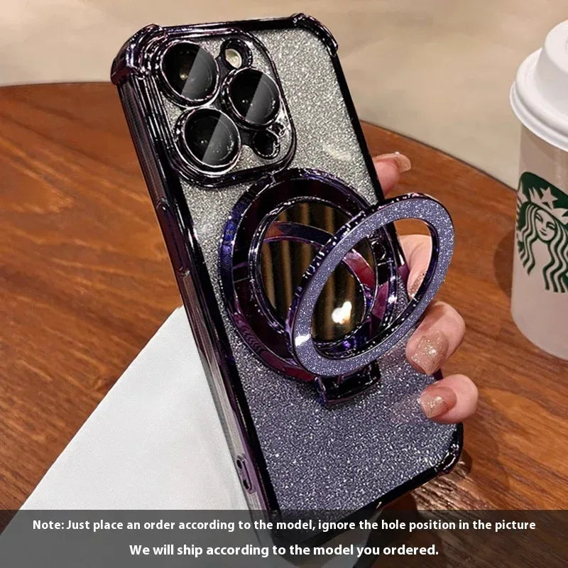 Glitter Folding Bracket iPhone case - Viexta