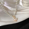 fairy-temperament-pearl-love-necklace - Viexta