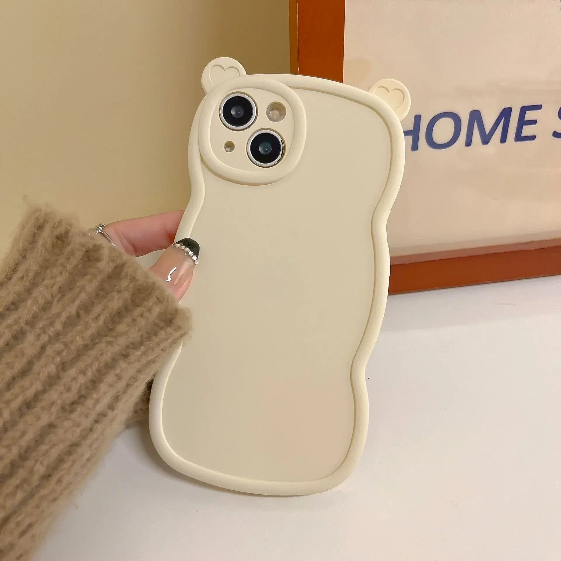 Solid Bear Ear Retro iPhone Case - Viexta