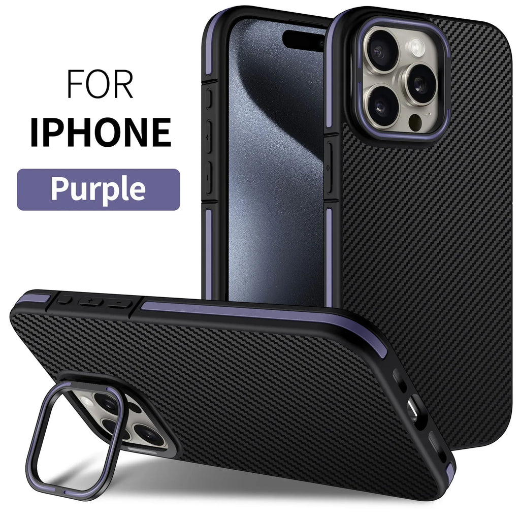 bracket-carbon-fiber-protective-iphone-case - Viexta