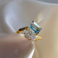 Exquisite Blue Healing-design Ring