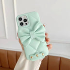 Butterfly Leather Crossbody Pearl iPhone Case - Viexta