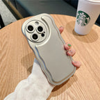 Wave Pattern Solid Color iPhone Case - Viexta