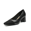 Classic Low-cut Mid Heel High Heels - Viexta