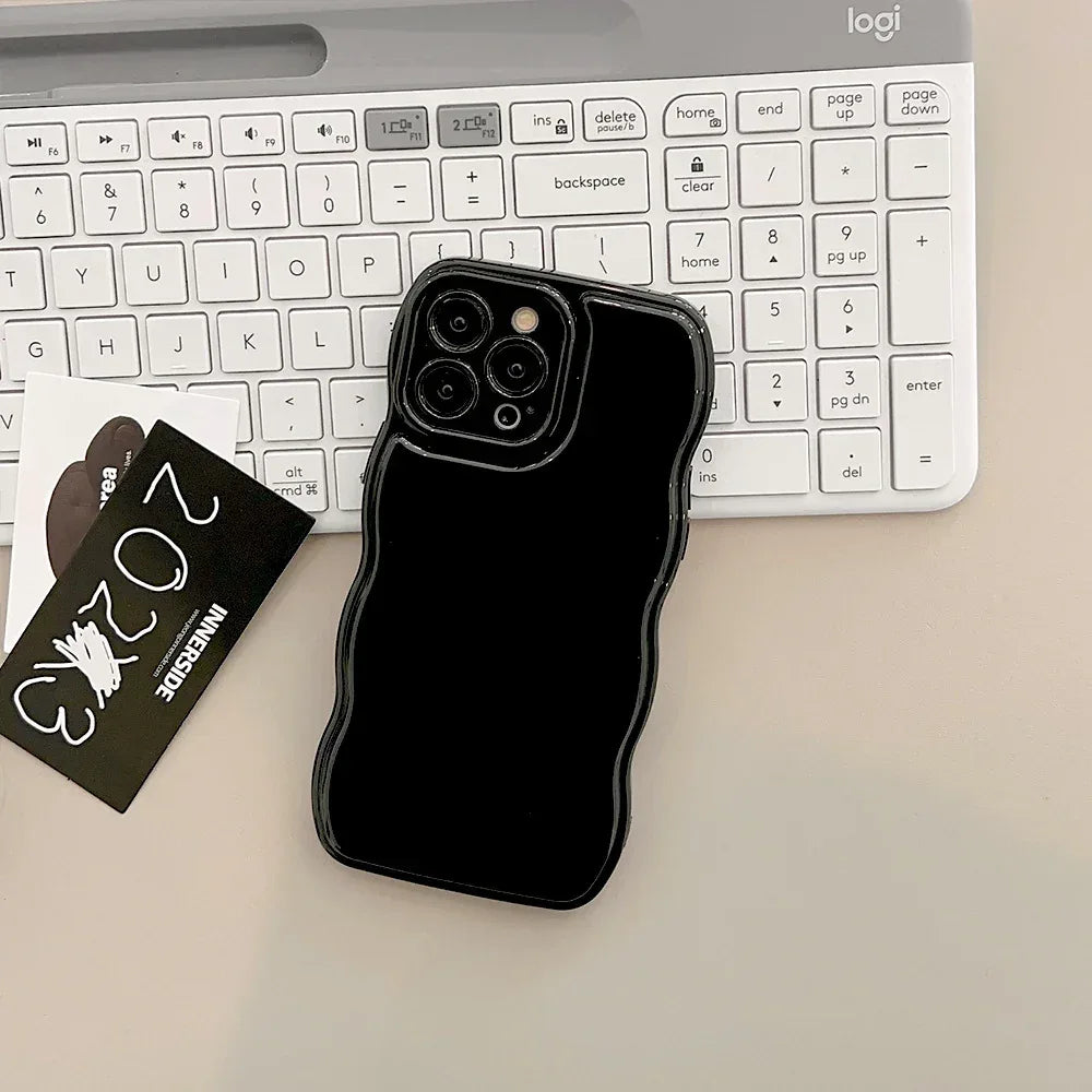 solid-color-air-cushion-silicone-iphone-case - Viexta