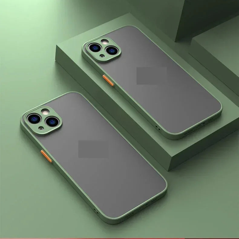 fine-hole-all-inclusive-frosted-contrast-iphone-case - Viexta