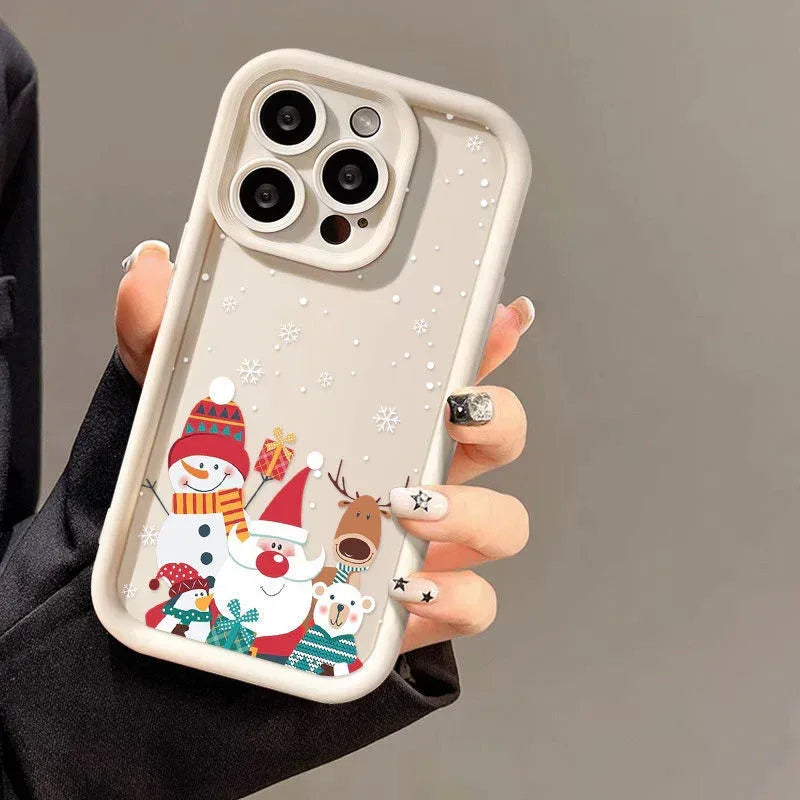 cute-santa-claus-iphone-frosted-case - Viexta