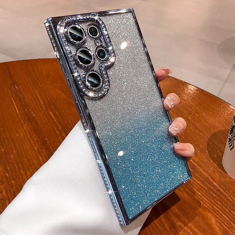Glitter Magnetic Bracket Samsung Phone Case - Viexta