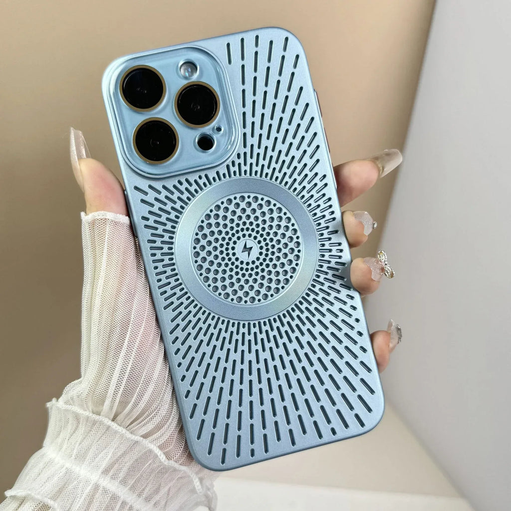 Heat Dissipation Network Shell Magnetic iPhone Case - Viexta