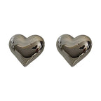 Three-dimensional Heart-shaped Earrings - Viexta