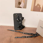 Bowknot Leather Wristband iPhone Case - Viexta