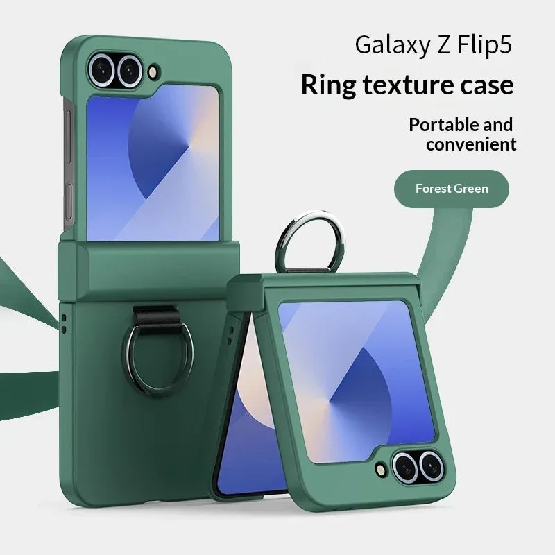 Foldable Ring Full Hinge Flip Phone Case - Viexta