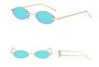 Elliptical metal sunglasses - Viexta
