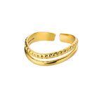 Cold Micro-set Zircon Adjustable Ring - Viexta