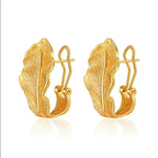 Leaves Brushed Retro Ear Clip - Viexta