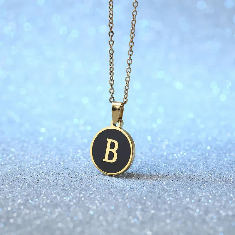 O-shaped Chain Letter Necklace - Viexta