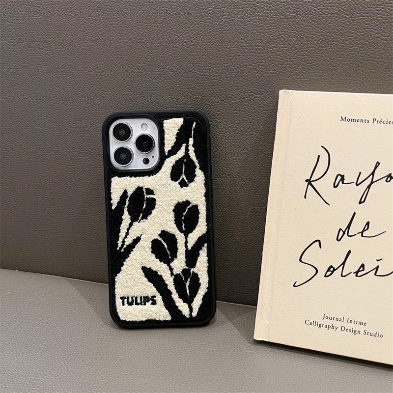 embroidered-tulip-vintage-iphone-case - Viexta