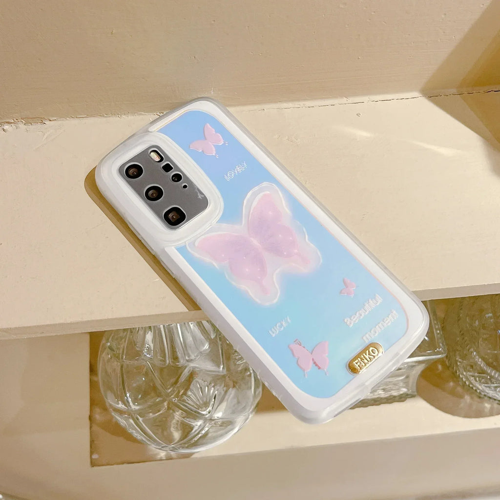 laser-purple-butterfly-silicone-huawei-case - Viexta