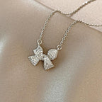 Inlaid Zircon Stainless Steel Combination Necklace - Viexta