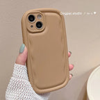 Pure Color Ribbon Wrist Lanyard iPhone Case - Viexta