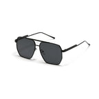 Retro Double Beam Large Frame Sunglasses - Viexta