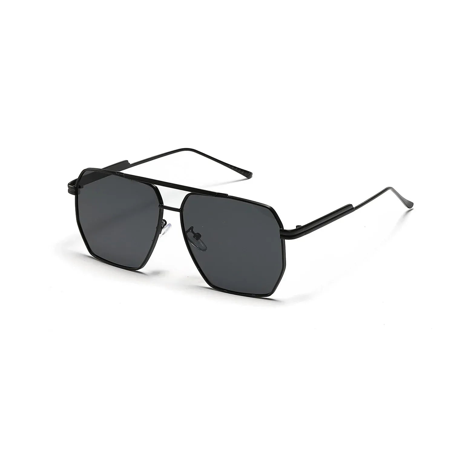 Retro Double Beam Large Frame Sunglasses - Viexta