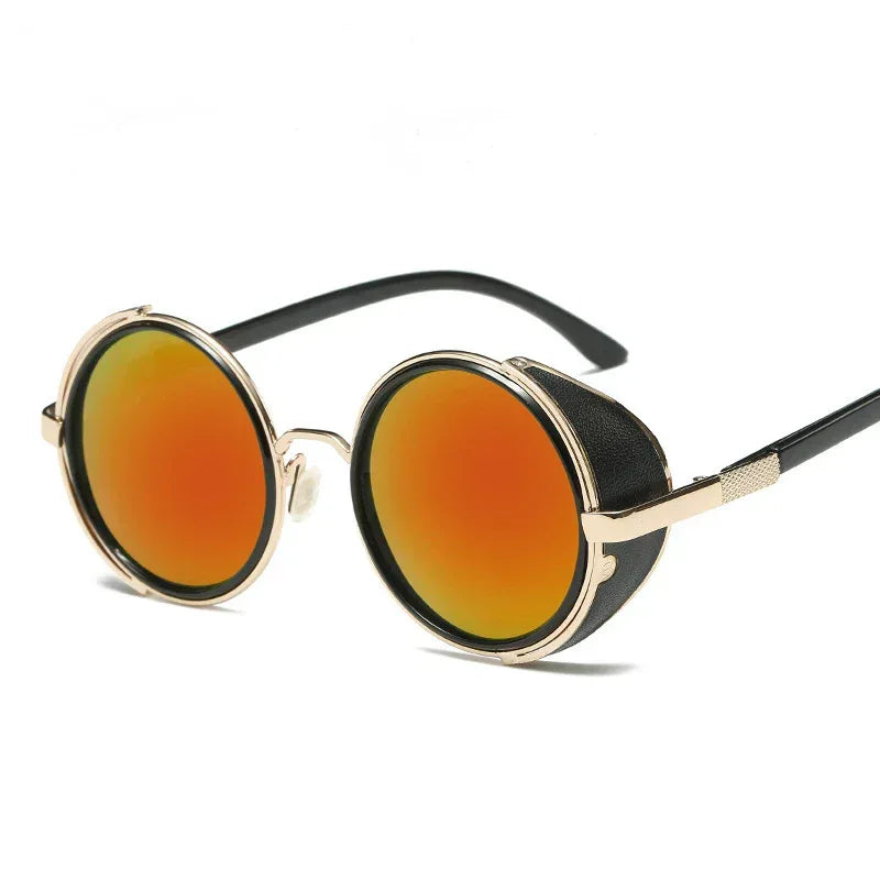 round-retro-uv-protection-sunglasses - Viexta