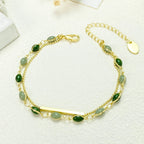 18k French Double-layer Bracelet For Women