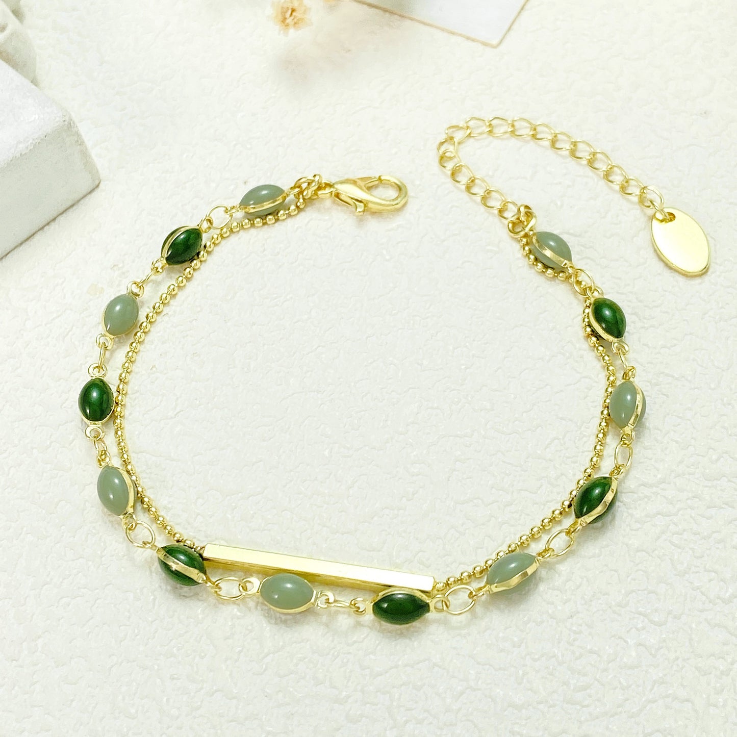 18k French Double-layer Bracelet For Women