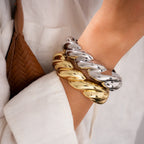 Metal Twist Open Bangle