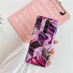 Plating Splice Marble Phone Cases for Samsung Note Series and Redmi - Viexta