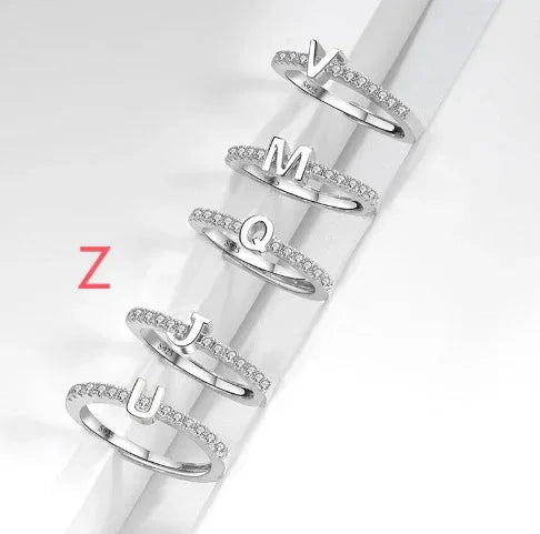 s925-sterling-silver-micro-inlaid-letters-ring - Viexta