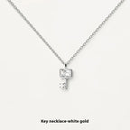 S925 Sterling Silver Locke & Key Necklace - Viexta