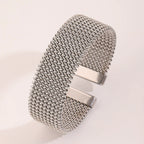 Embossed titanium steel bracelet