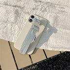 Solid Color Wrist Strap Bracket iPhone Case - Viexta