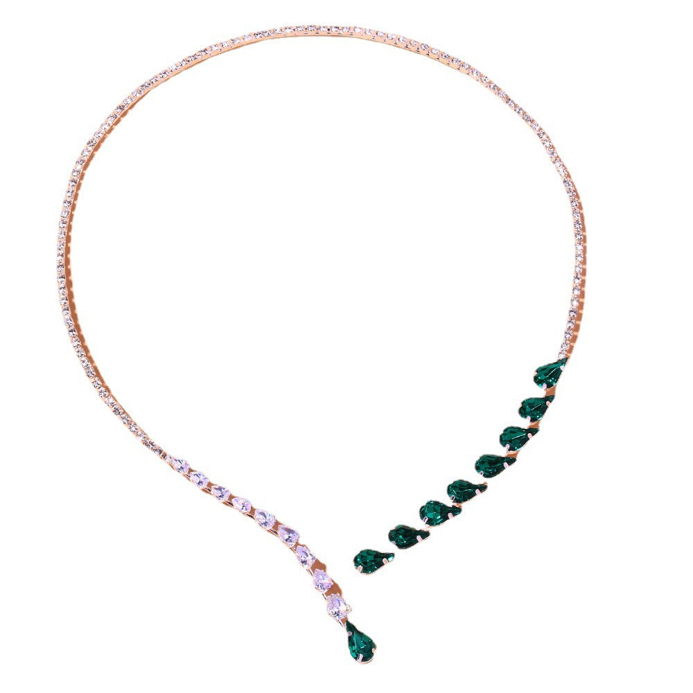 Luxury Emerald Drop Necklace